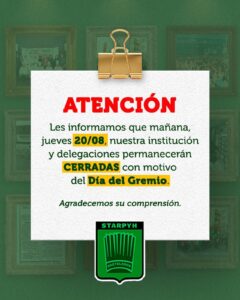 IMPORTANTE - DÍA DEL GREMIO