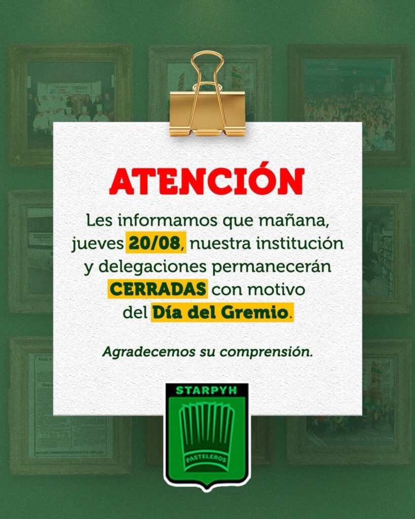 IMPORTANTE - DÍA DEL GREMIO